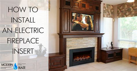 installing an electric fireplace insert